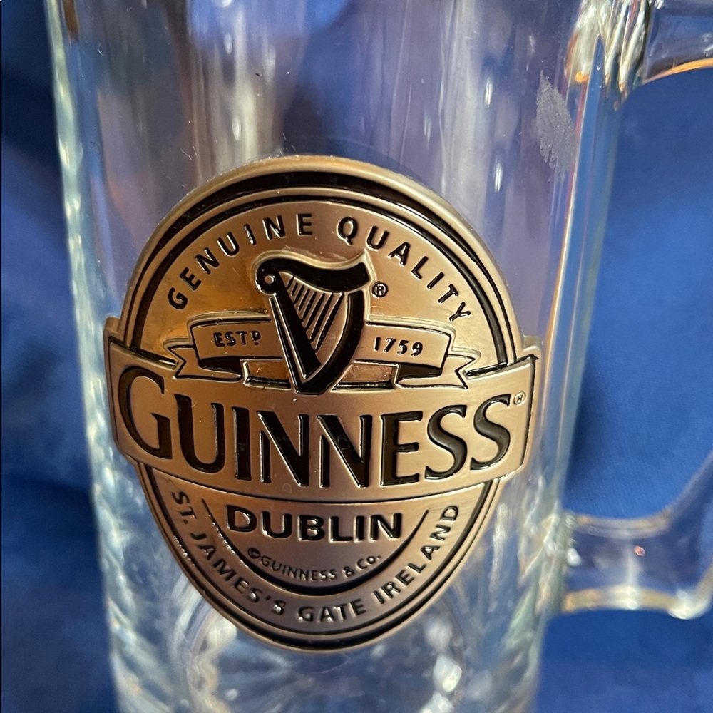 Guinness Hefty Glass Pub Mug - Picture 2 of 8